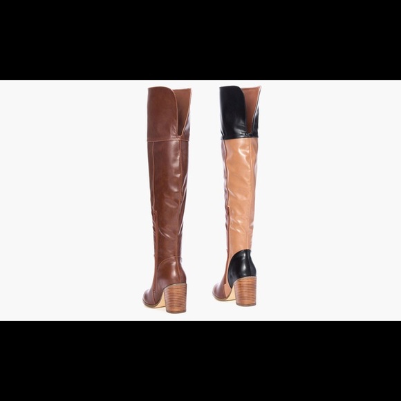 NWT Sociology Tall Patchwork Boot, Dark Rum - Picture 3 of 3